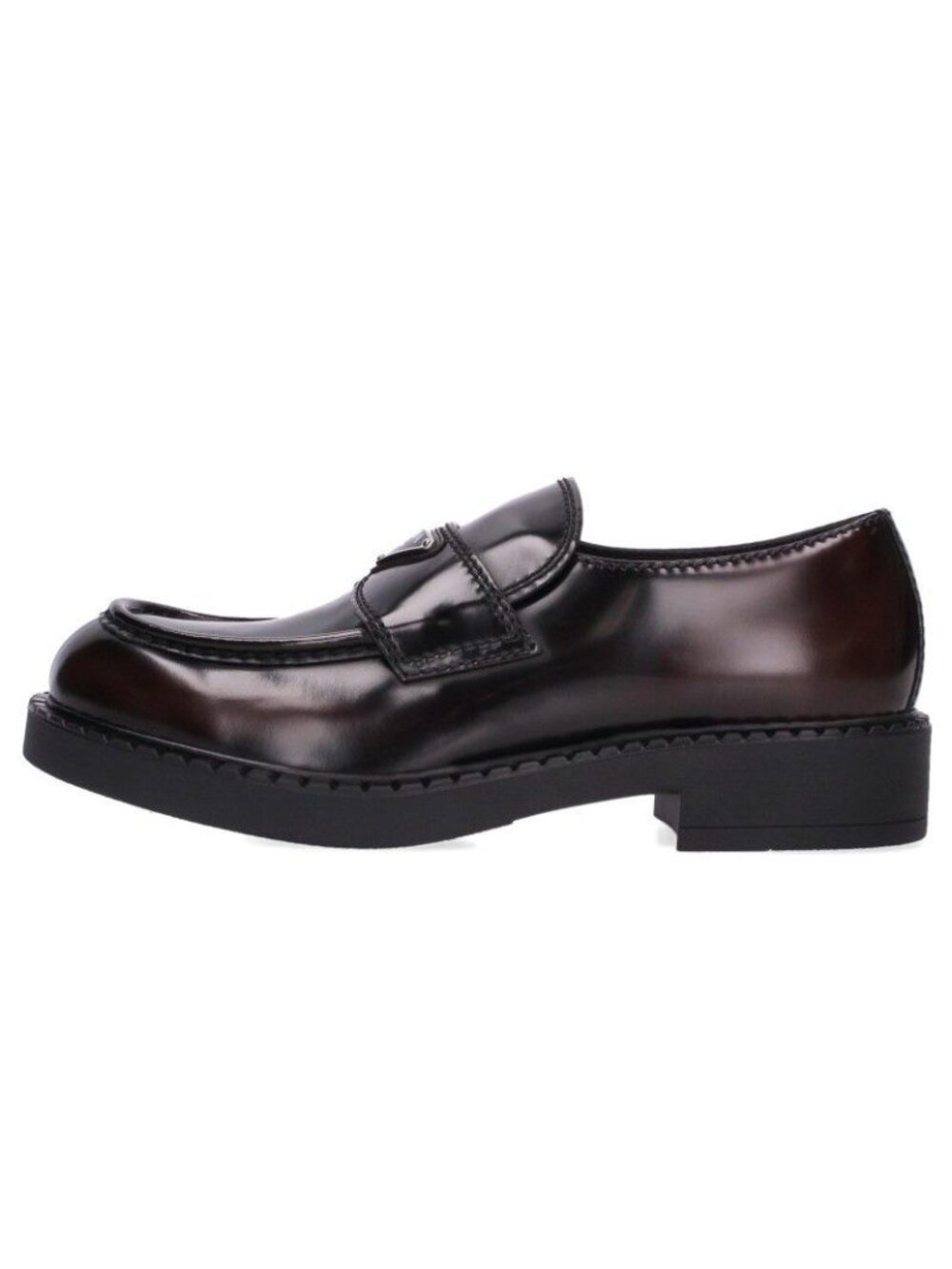 Prada Triangle Plate Loafers